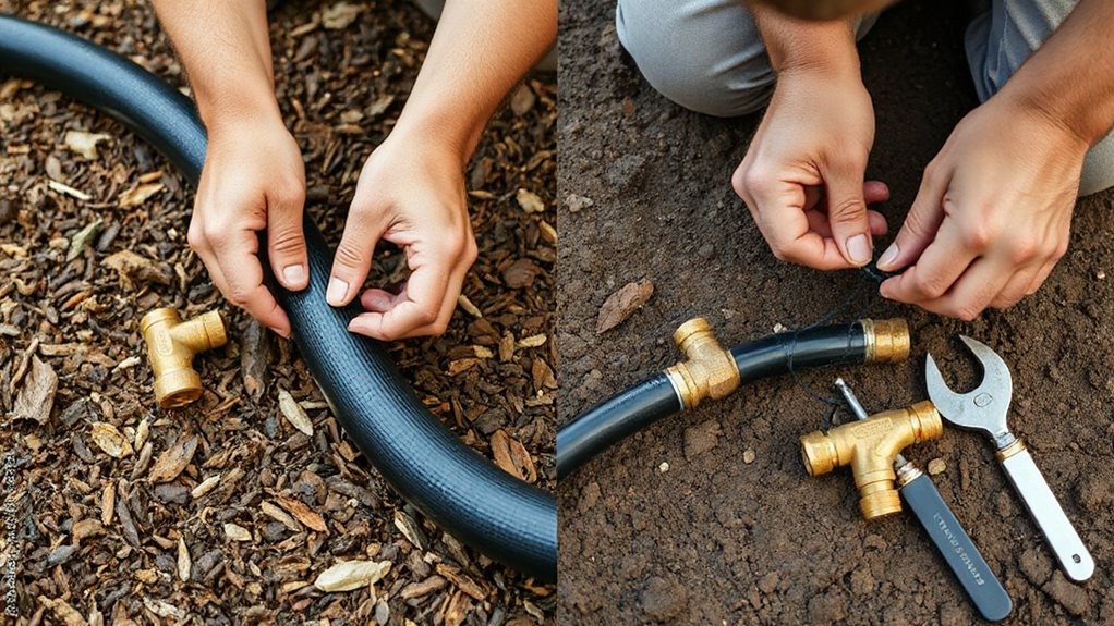 simple no dig stake and mulch