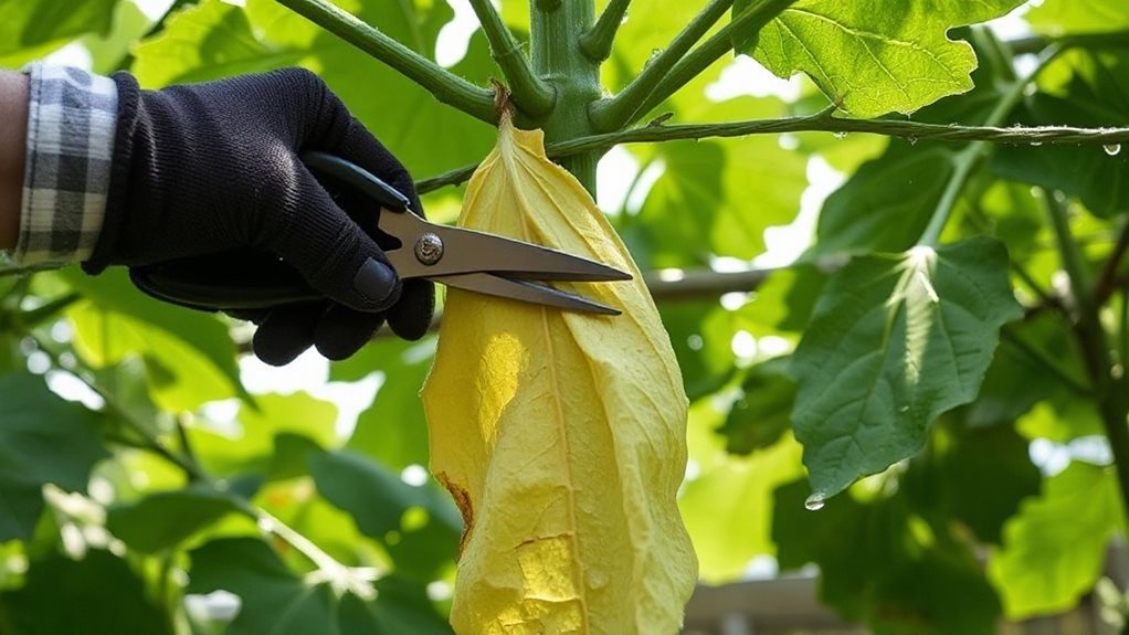 train cucumbers and squash vertically