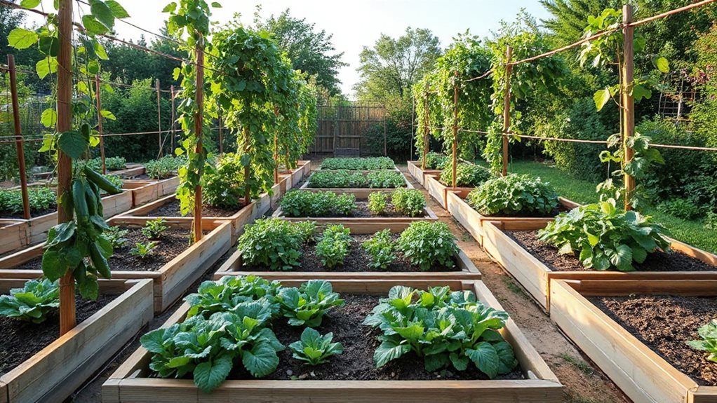 train vining crops vertically