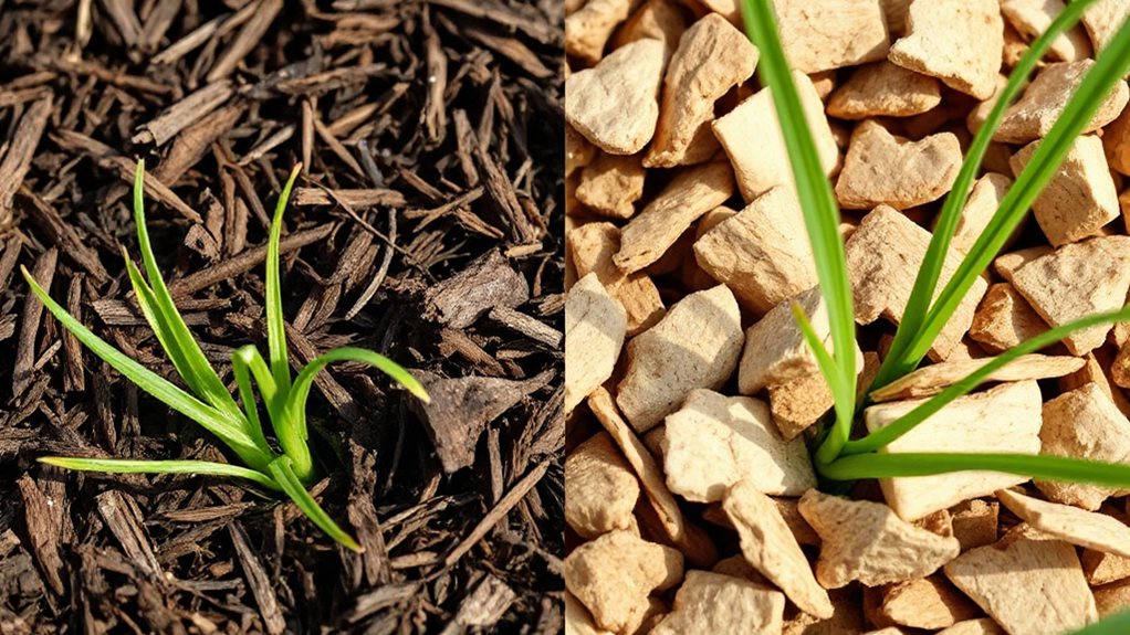 wood chips suppress weeds longer