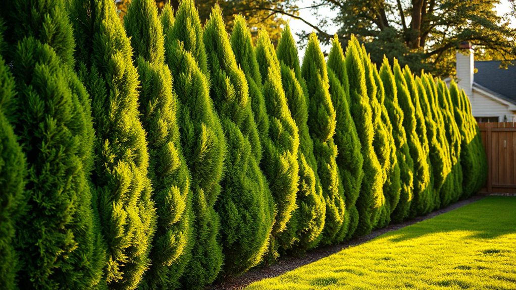 year round dense evergreen screening