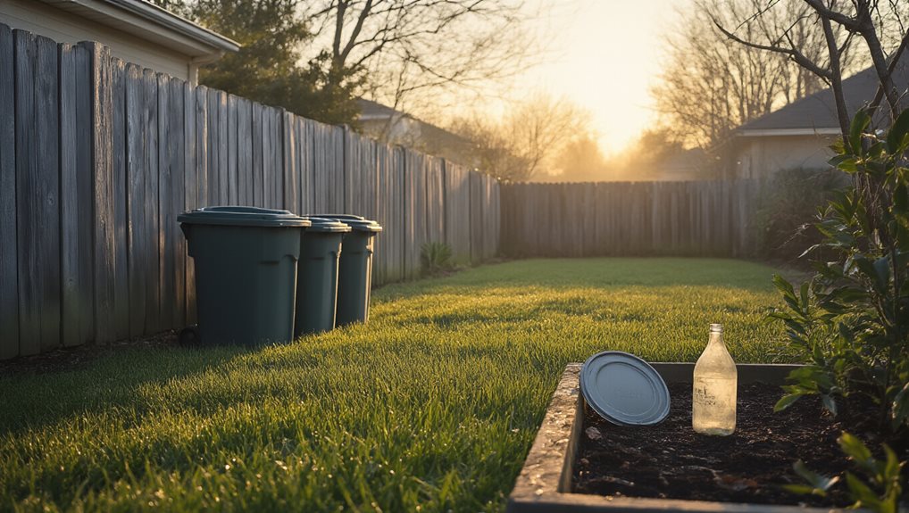 ammonia and vinegar deterrent setup
