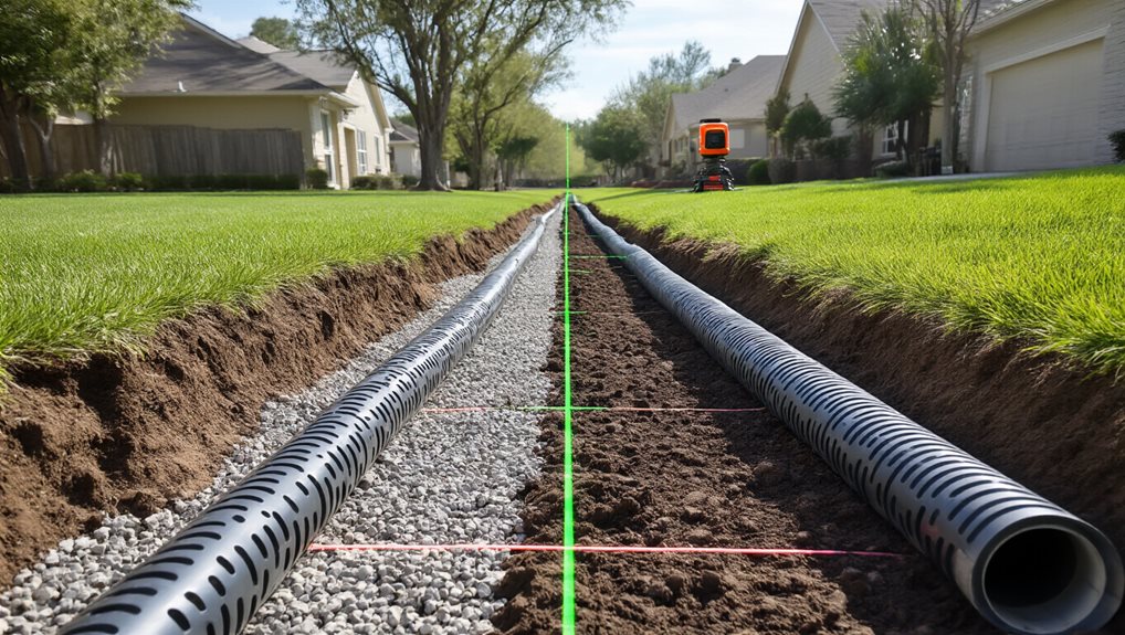 assess drainage slope depth planning