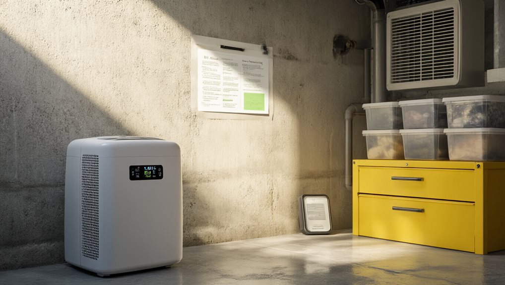 basement dehumidifier sizing guidelines