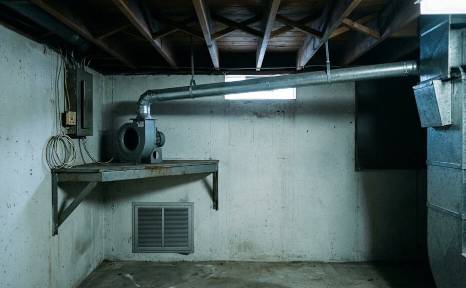 basement ventilation without windows
