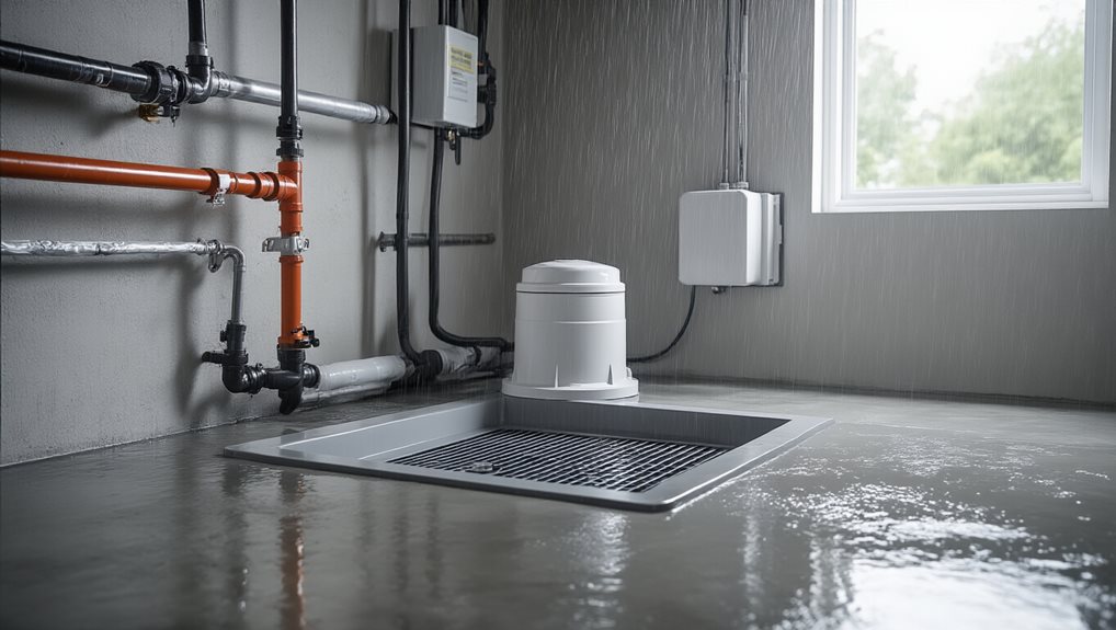 battery backed sump pump setup ensures reliability