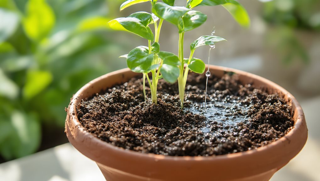 bottom watering and drainage optimization