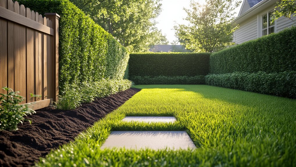 buried edge fence blocks skunks