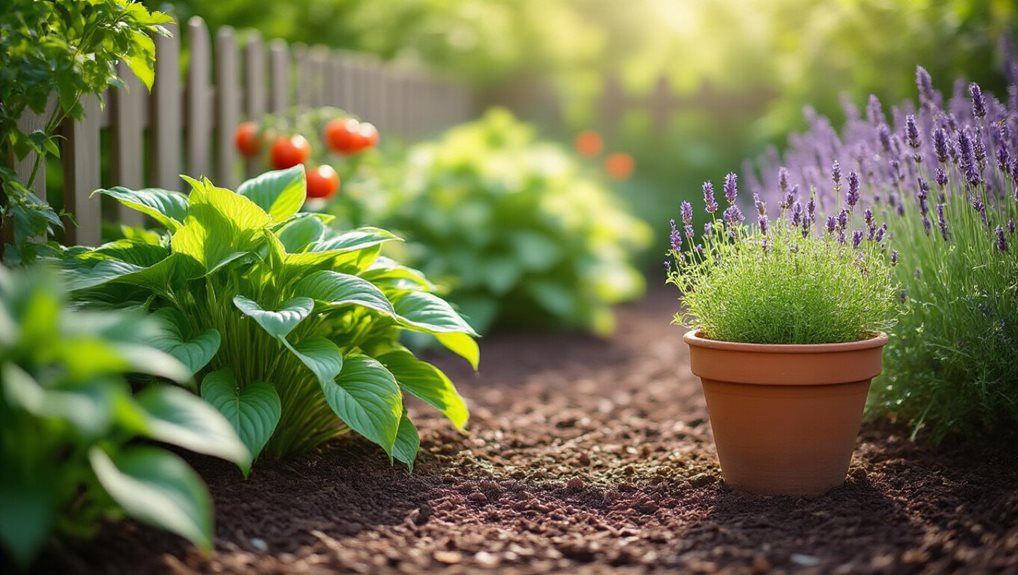 chipmunk repellent garden planting grid