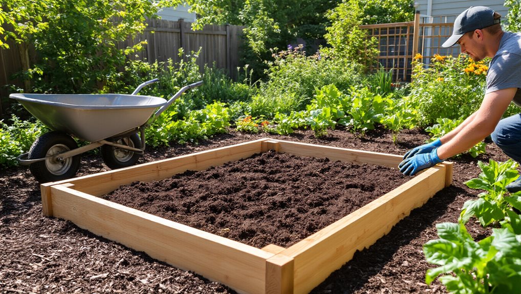 choose bed depths mulch to conserve moisture
