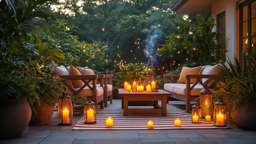 citronella candles offer limited protection