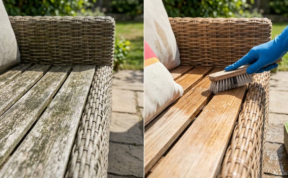 cleaning mildew from outdoor furniture