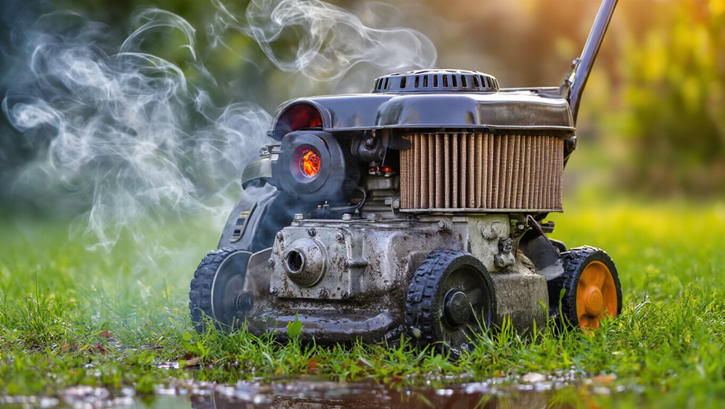 clogged carburetor burning odor