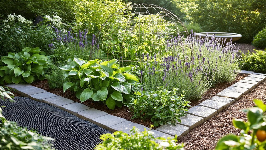 combined layered garden defense strategy