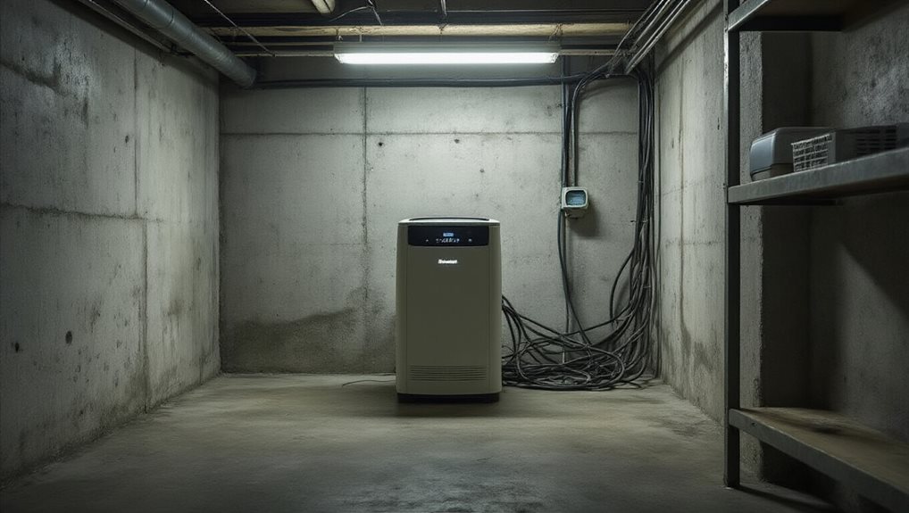 dehumidifier guided basement ventilation strategy
