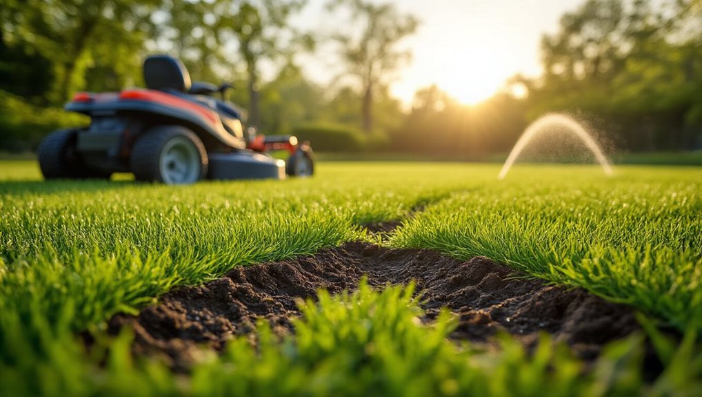 designated paths deep watering light equipment