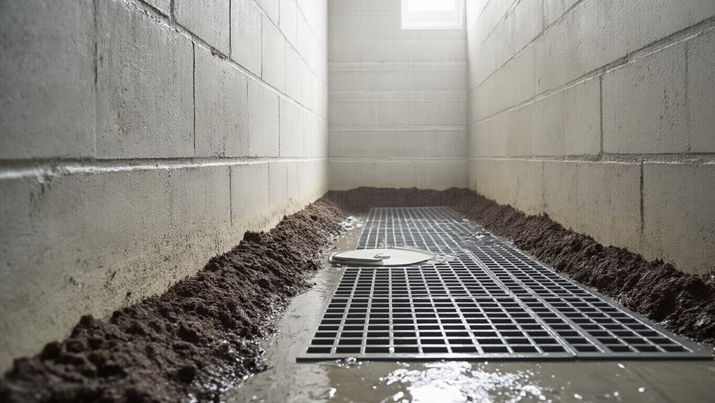 dig coat drain backfill