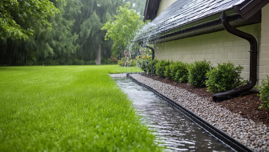 divert rainwater to protect foundation