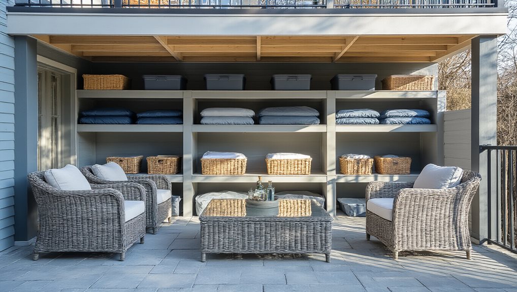 elevate furniture to promote airflow