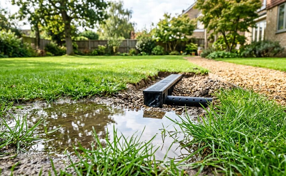 fix standing water in yard fast