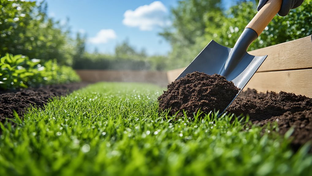 four inches compost improves clay soil