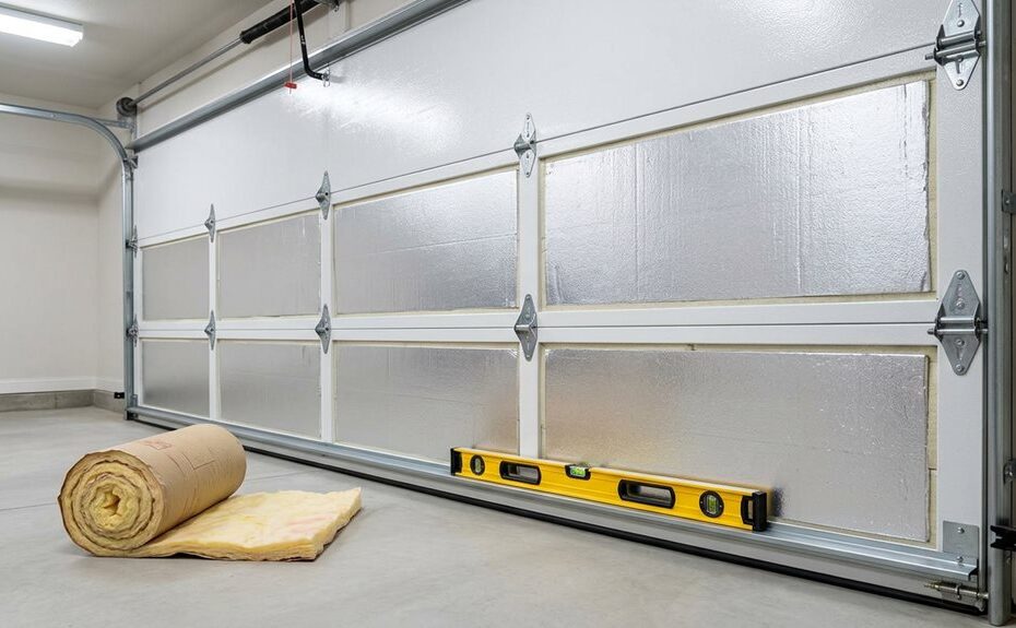 garage door insulation for temperature control