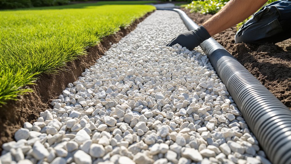 gravel base cover backfill