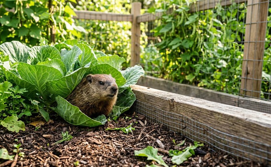 groundhogs guard garden effectively