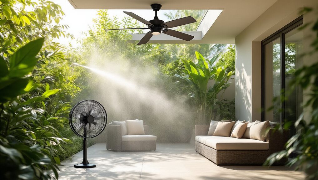 high velocity oscillating fans deter mosquitos