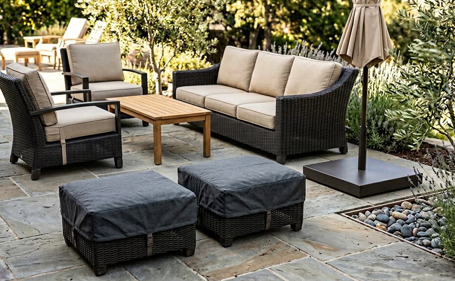 how to prevent patio furniture blow away