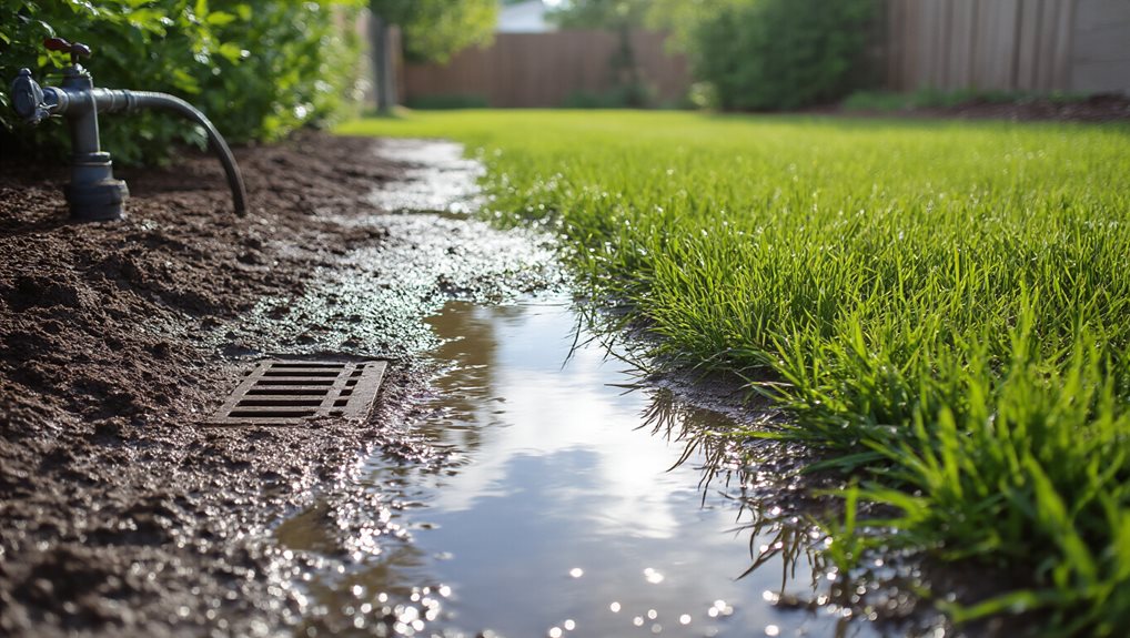 improper grading and soil saturation buildup