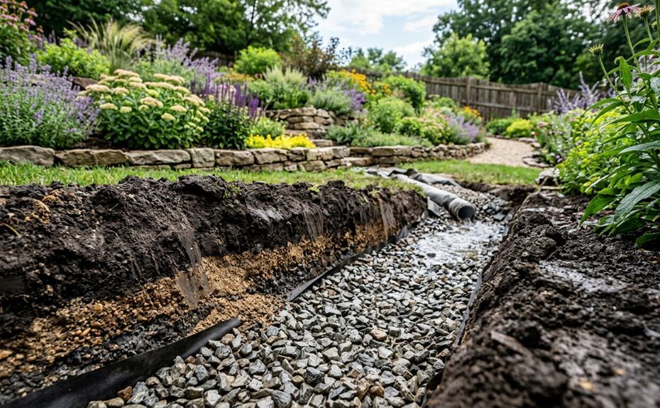 improving clay soil drainage areas