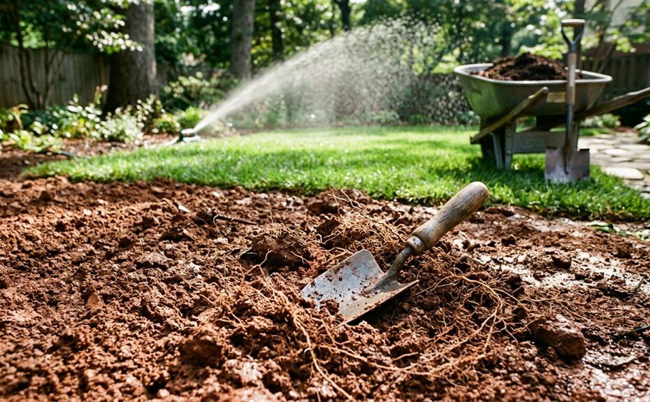 improving clay soil for lawn