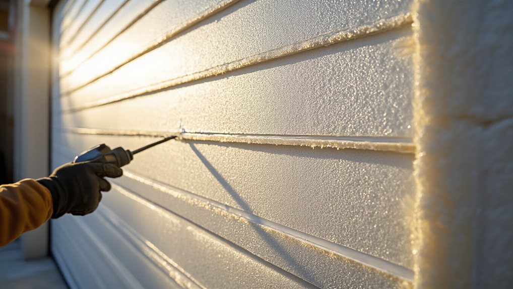 insulation stabilizes garage temperature and saves energy