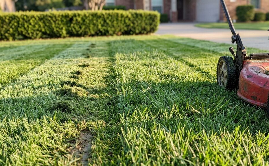 lawn mower cutting unevenly cause
