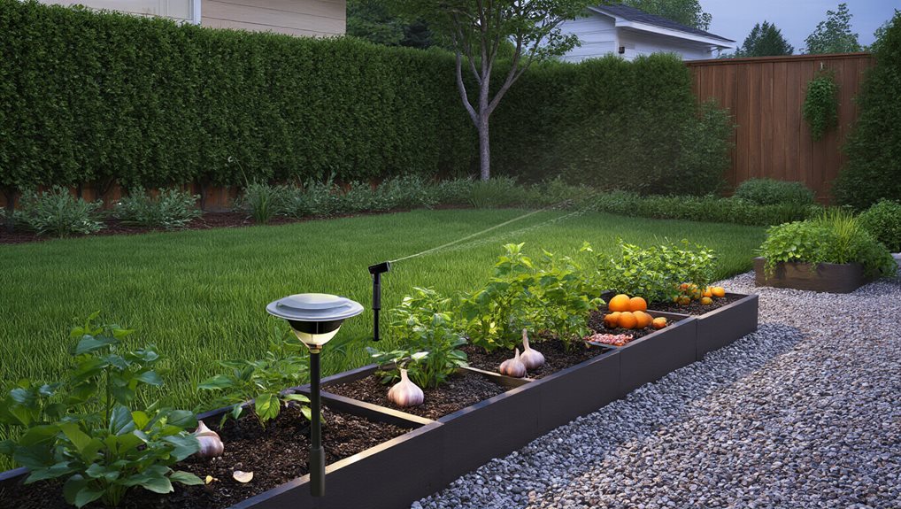lockable lids buried fence deterrence