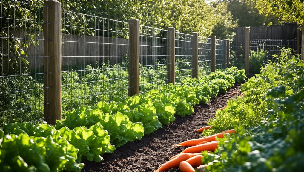 mark posts mesh planting protection