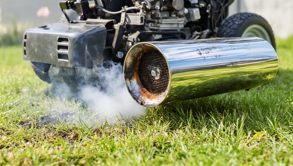 mower backfire from valve issues