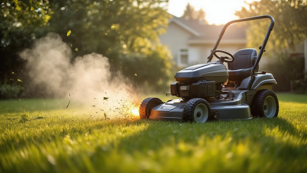 mower backfire ignition timing issues