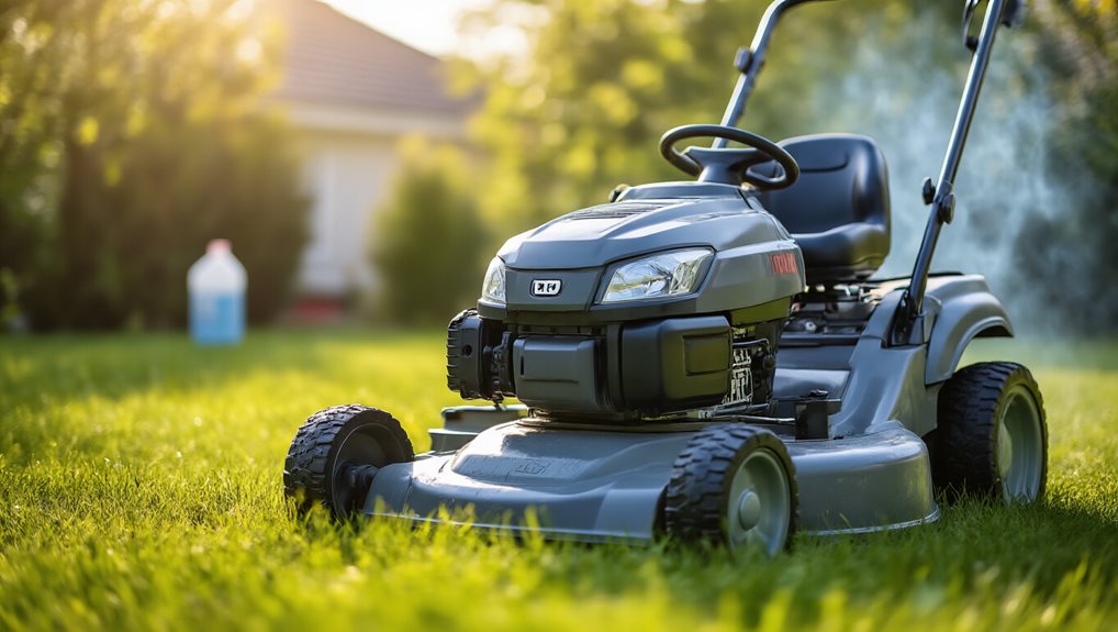 mower smoke causes and checks