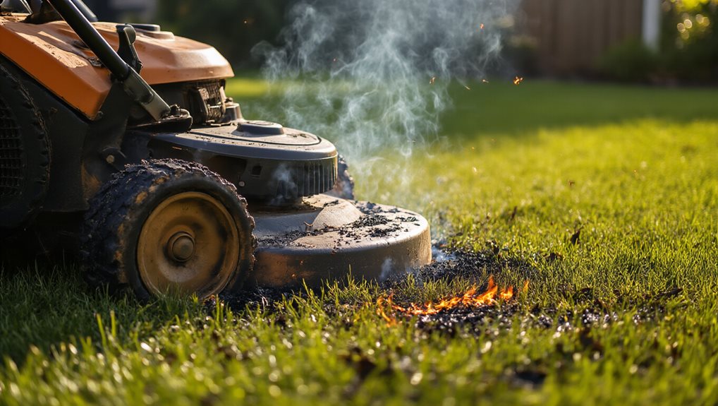 oil shifts burning odor results