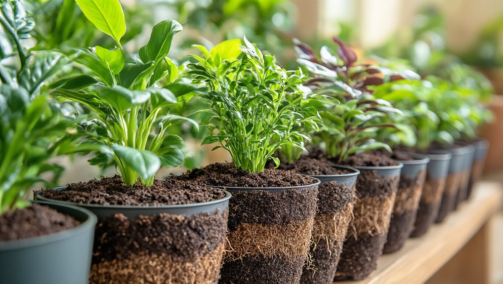 peat or coir with amendments