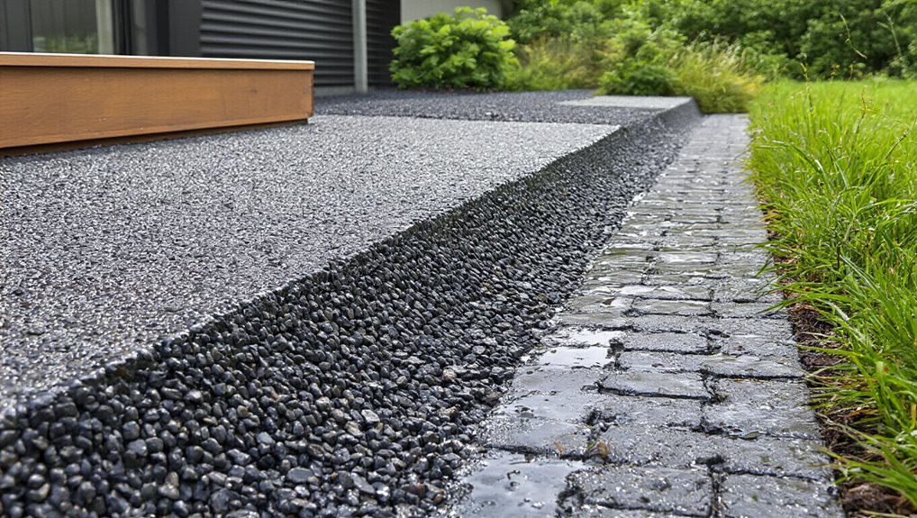 permeable paving with drainage efficiency