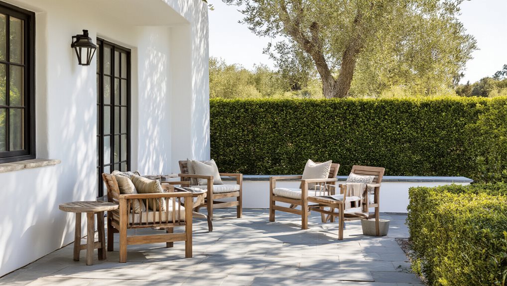 position furniture for windbreaks