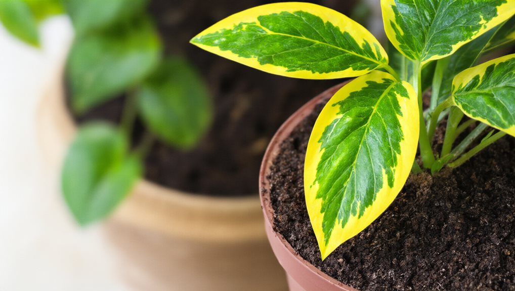 potassium deficiency yellow margins necrosis