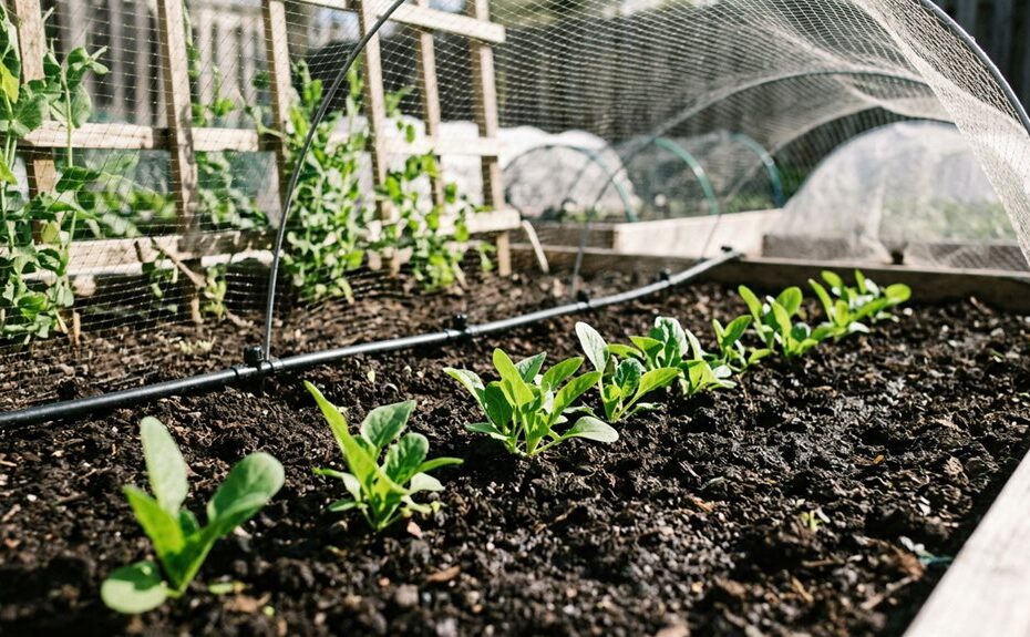 protect garden seedlings from birds