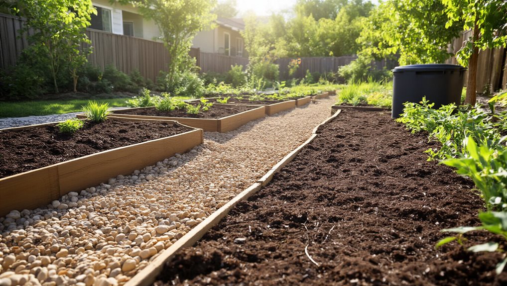 raised beds for quick drainage