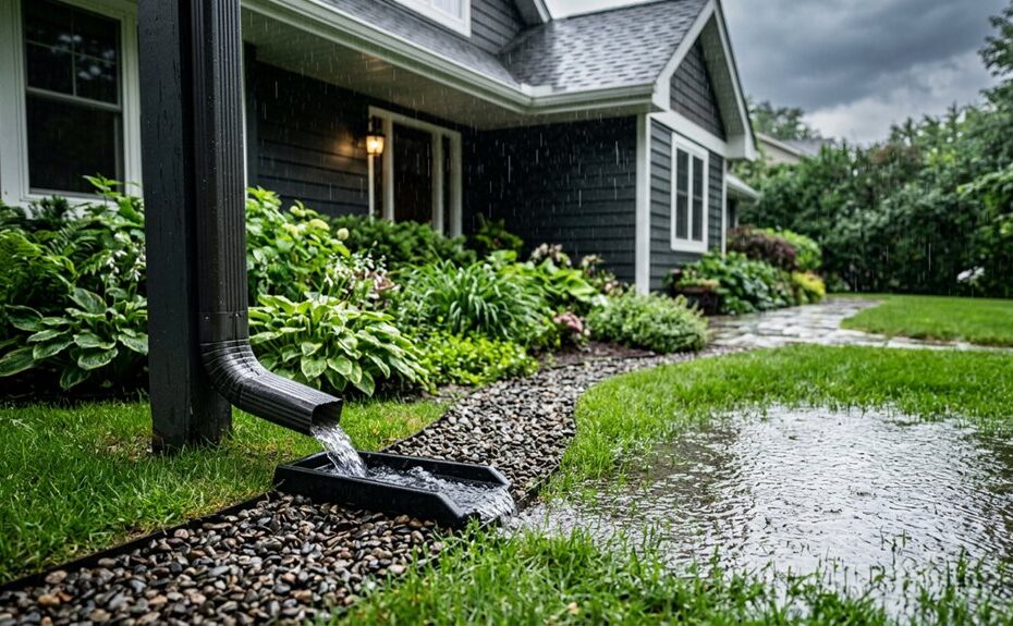 redirect rainwater away from house