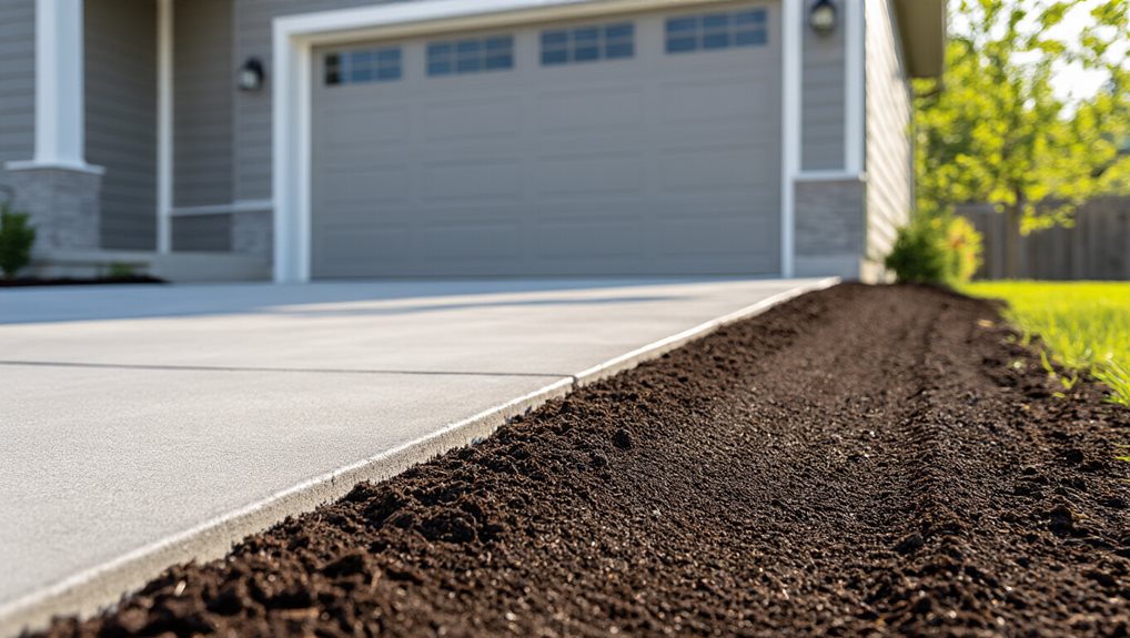 regrade soil drain away