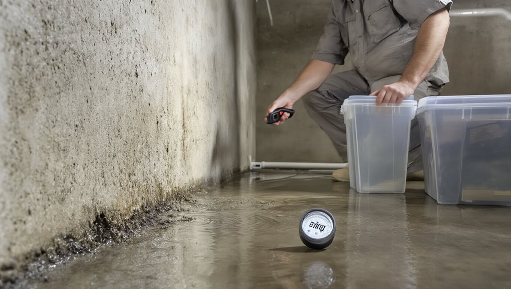 regular basement moisture inspection log